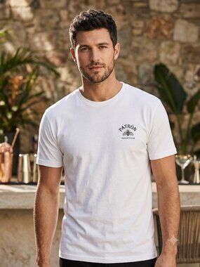 Patron Tequila White T Shirt Size L